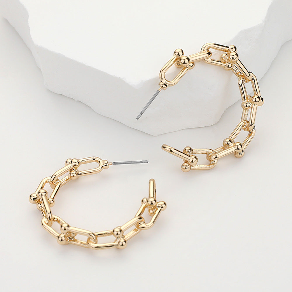 Link Hoop Earrings