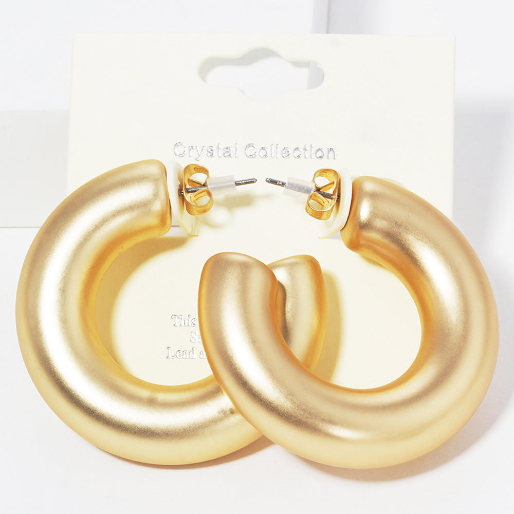 Thick Hoop Earrings